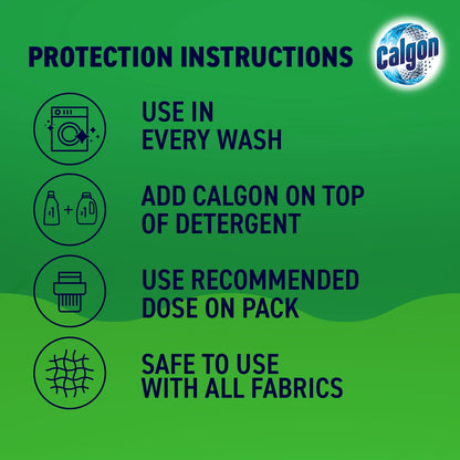 Calgon Antibacterial Washing Machine Cleaner & Water Softener Gel, 750ml, Pack of 6, Kills 99.9 percent of Bacteria in Your Washing Machine, Limescale and Rust Remover, Deep Clean, 90 Washes