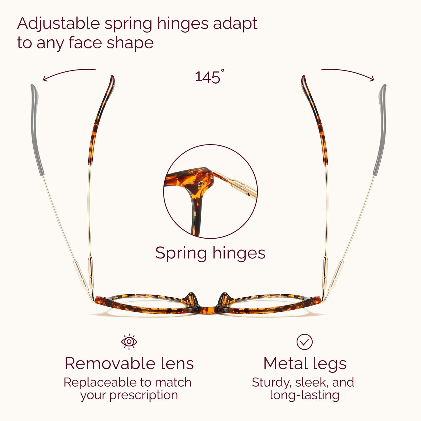 Gaoye Blue Light Blocking Glasses Women/Men, Fashion Round Cateye Frame UV Ray Filter Computer Gaming Glasses