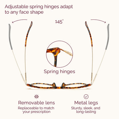 Gaoye Blue Light Blocking Glasses Women/Men, Fashion Round Cateye Frame UV Ray Filter Computer Gaming Glasses