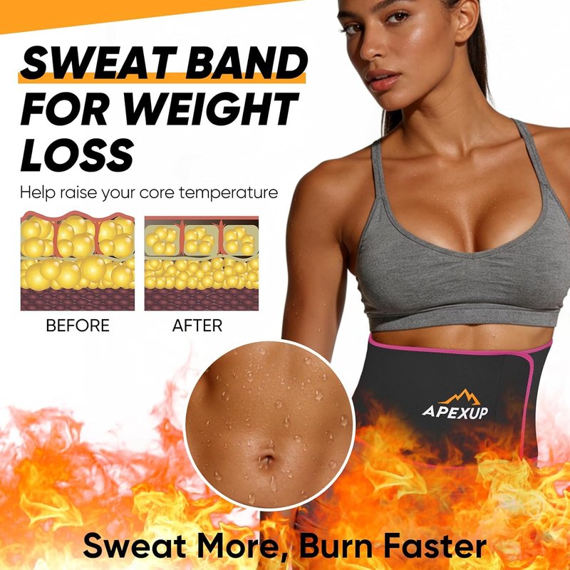 APEXUP Waist Trainer for Women - Lower Belly Fat Stomach Wrap with Removable Lumbar Support | Adjustable Size