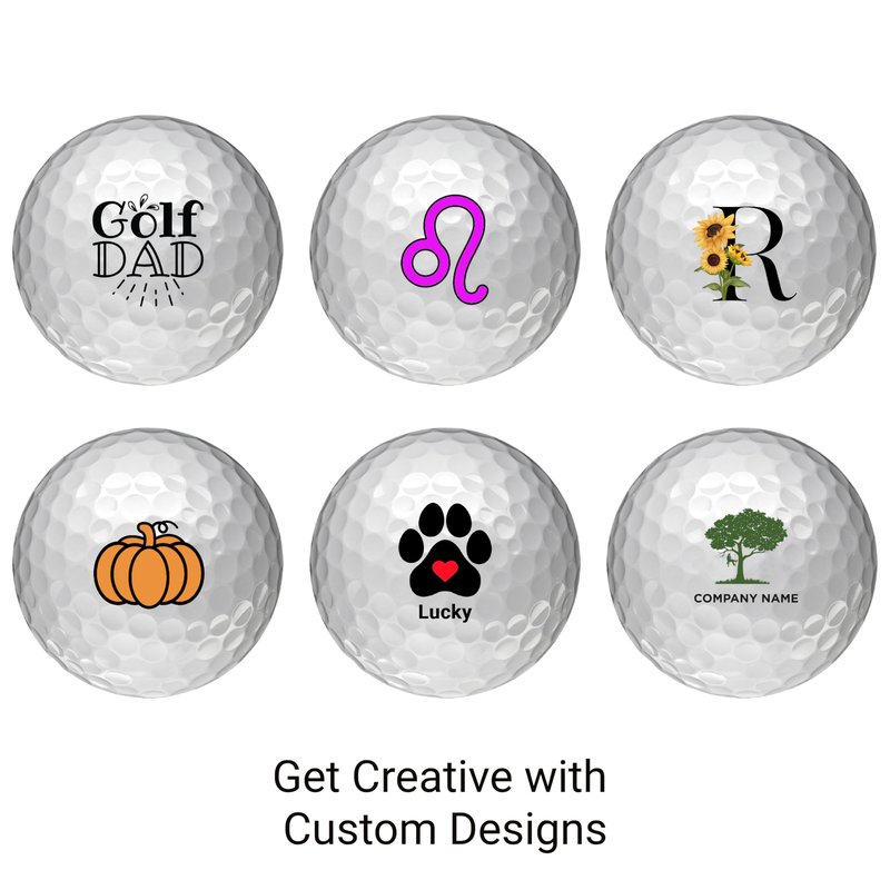 Titleist Pro V1 Custom Golf Balls | Personalized Logo Golf Balls | 12 Pack (1.125 Inch, White, Urethane, Multi-Layer)