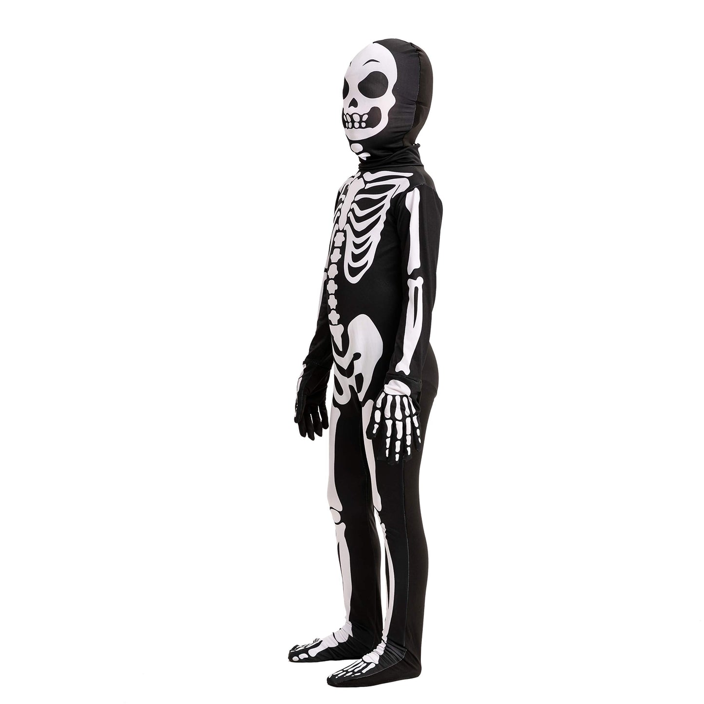 Spooktacular Creations Boy Halloween Skeleton Costume, Halloween Skeleton Costume for Kids, Bone Outfit, Bone Jumpsuit