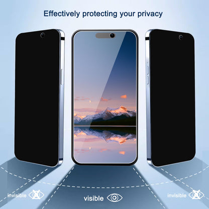 Ailun 2Pack Privacy Screen Protector Compatible for iPhone 14 Pro Max [6.7 inch] + 2 Pack Camera Lens Protector, Anti Spy Private Tempered Glass Film, Case Friendly, [9H Hardness] - HD