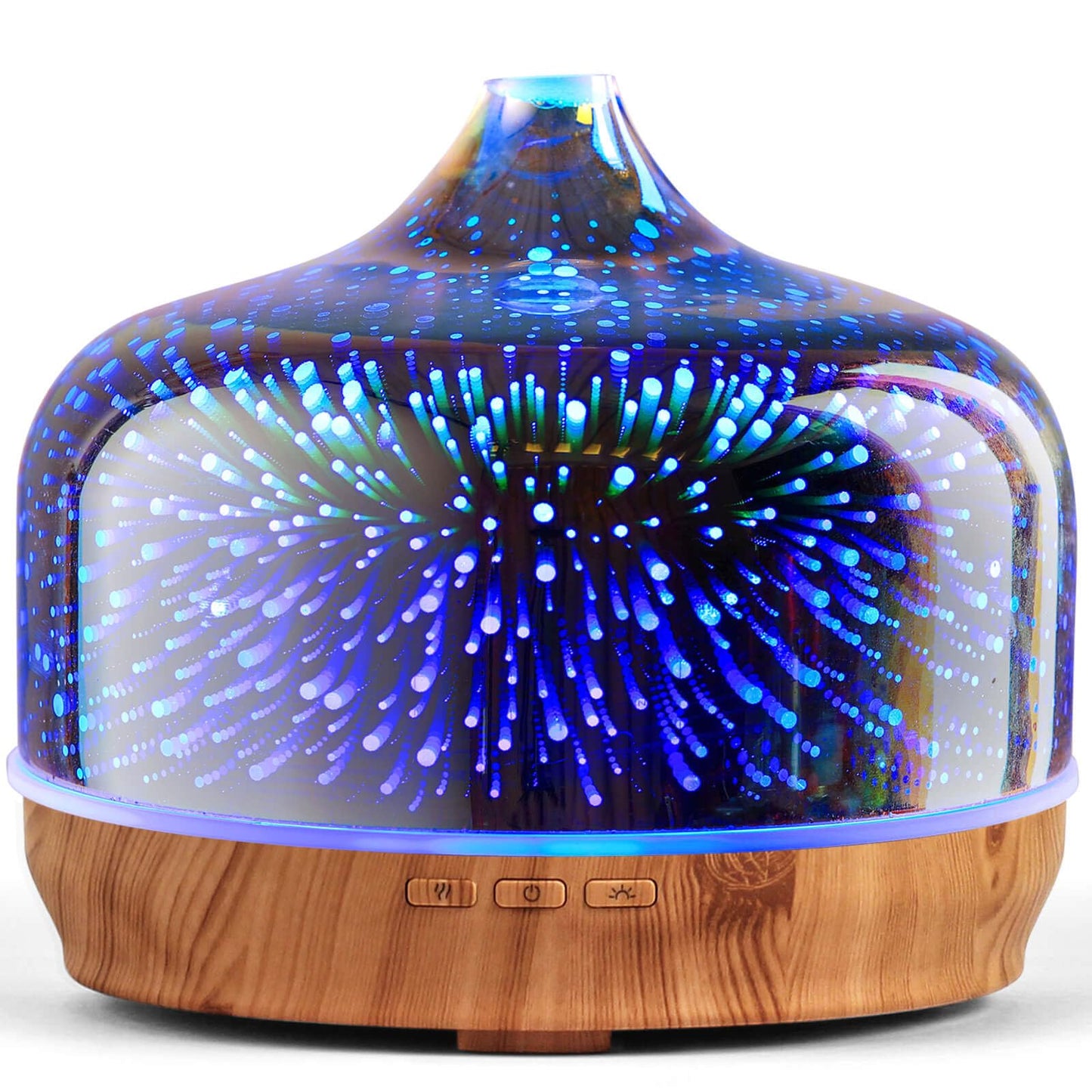 Porseme 500ml Essential Oil Diffuser, Aroma Ultrasonic Humidifier with Remote Control, BPA Free, Auto Shut-Off, Timer Setting for Large Room Sleeping Yoga