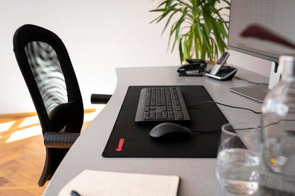 CHERRY MP 2000, Premium Fabric Mouse Pad in XXL (800 x 350 x 5 mm), Smooth Surface for Precision, Stitched Edges, Non-Slip, Rollable, Black