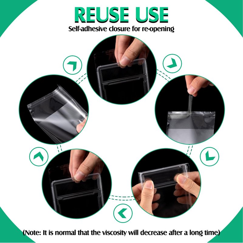 Marspark 300 Pcs Graded Card Sleeves Resealable Card Sleeves Universal Fit Protective Slab Bags Compatible with SGC and More Soft Polypropylene Prevents Scratches,Scrapes Etc