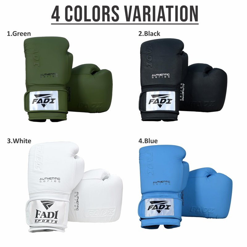 Fadi Sports A1 Pro Boxing Gloves, Genuine Cowhide Leather, Training & Sparring Gloves for Men & Women, Muay Thai MMA Kickboxing Heavy Bag Mitt Work, Multi-Layer Foam, Ventilated Palm, 10 12 14 16 Oz
