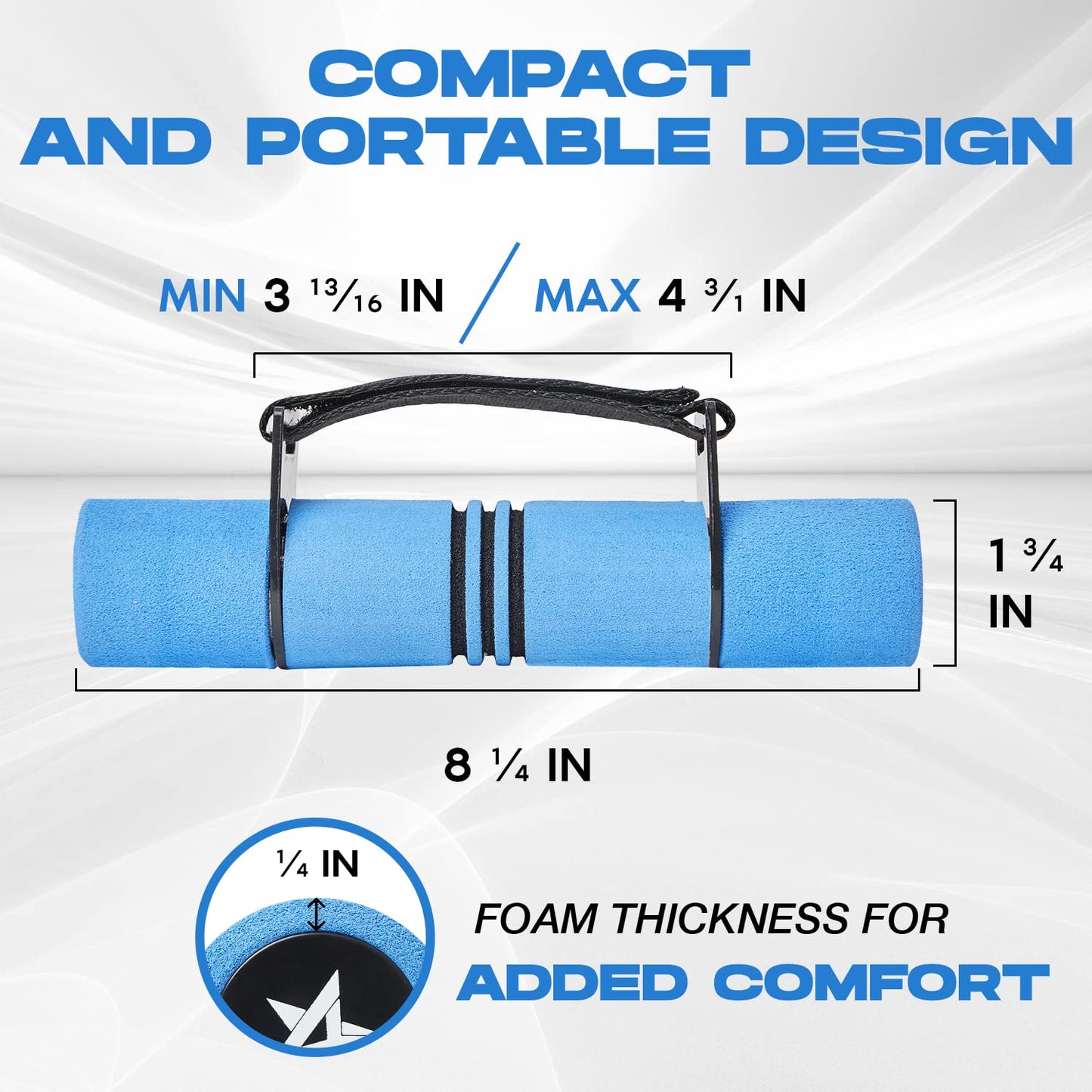 Yes4All Adjustable Dumbbell Hand Weights Set Of 2 Perfect for Women's Walking or Travel Exercise with Adjustable Straps, Foam Cover, and Color Coded Weight (2lbs, 3lbs or 4lbs), Anti Slip