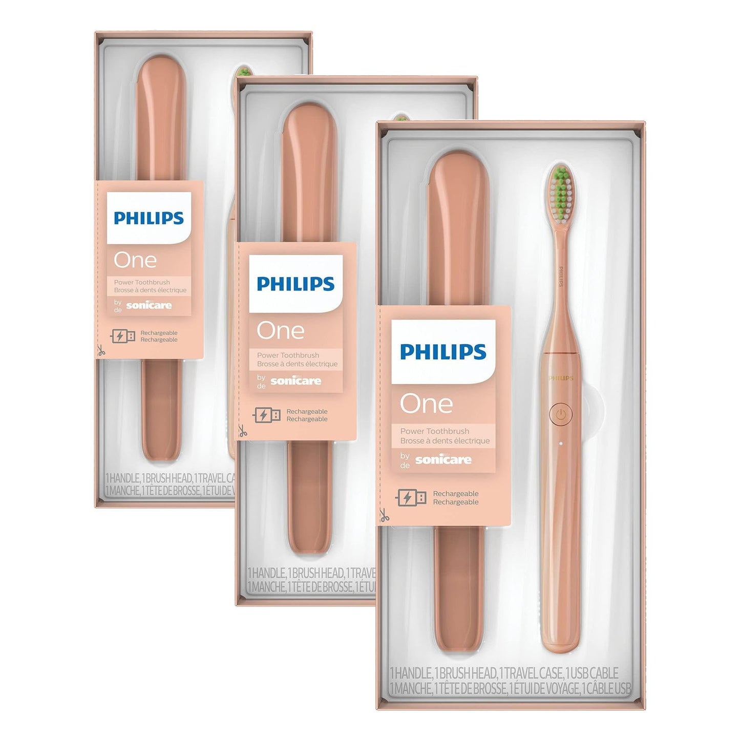 Philips Sonicare One by Sonicare Rechargeable Toothbrush, Shadow, HY1200/26