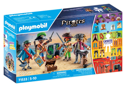 Playmobil 71533 My Figures: Pirates, figures collection, fun imaginative role-play, playsets suitable for children ages 4+