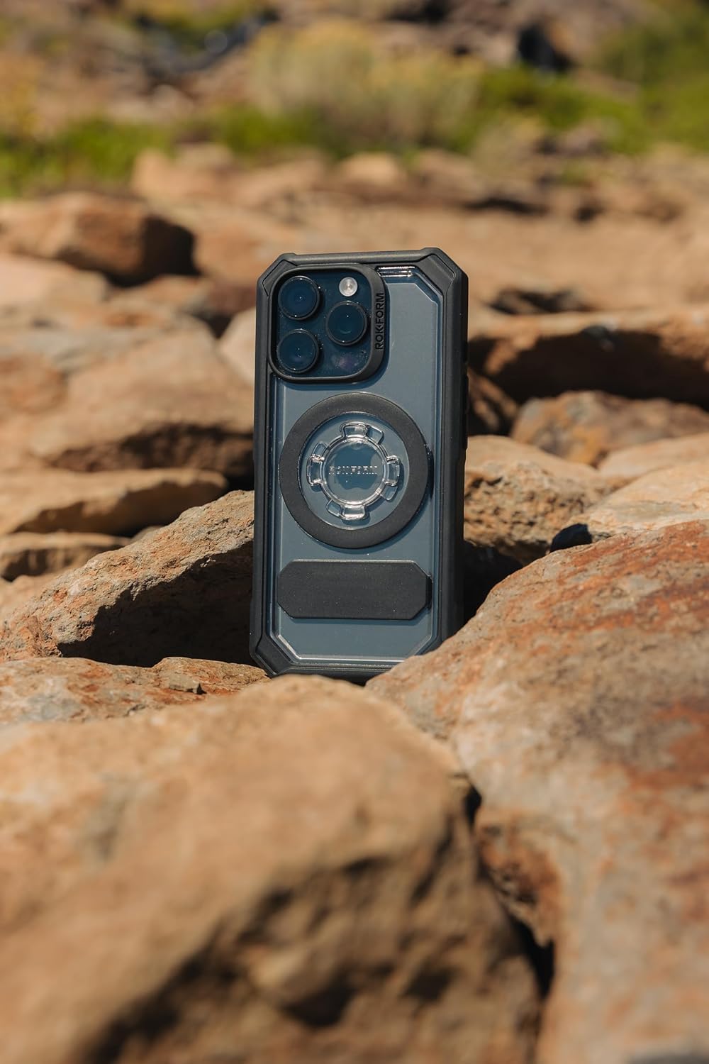 Rokform Rugged Case Compatible with iPhone 16 Pro Max, Magnetic Cover (Black)