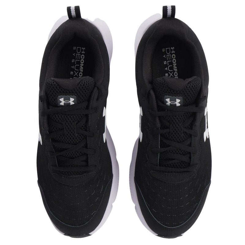 Under Armour Men's Charged Assert 10, (001) Black/Black/White, 17, US
