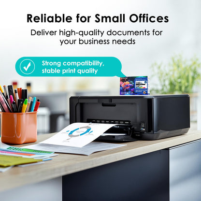 Eco Victor Remanufactured Ink Cartridge Replacement for Canon 240XL 241XL Combo Pack PG240 CL241 for PIXMA MG3620 TS5120 MG3520 MG3220 MG2120 MG4220 MX392 MX452 MX522 Printer (Black Color, 2 Pack)