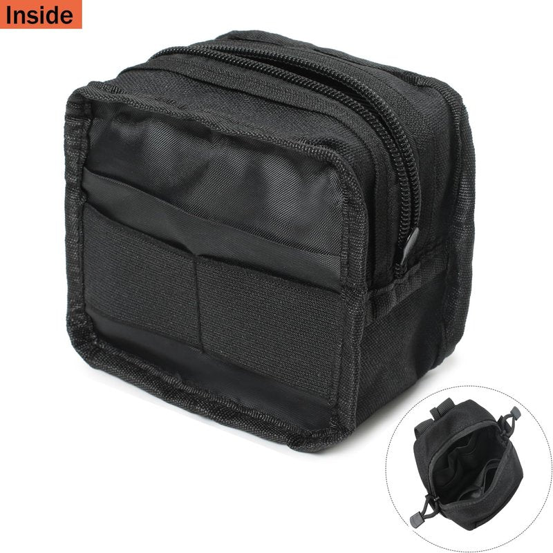Mini Tactical Molle Compact Ammo Pouch - 2 Pack Small Utility EDC Tool Waist Belt Pouches