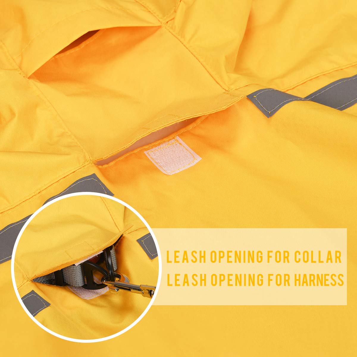 Petco Waterproof Dog Coat with Hood - Breathable, Adjustable, Yellow, 5XL