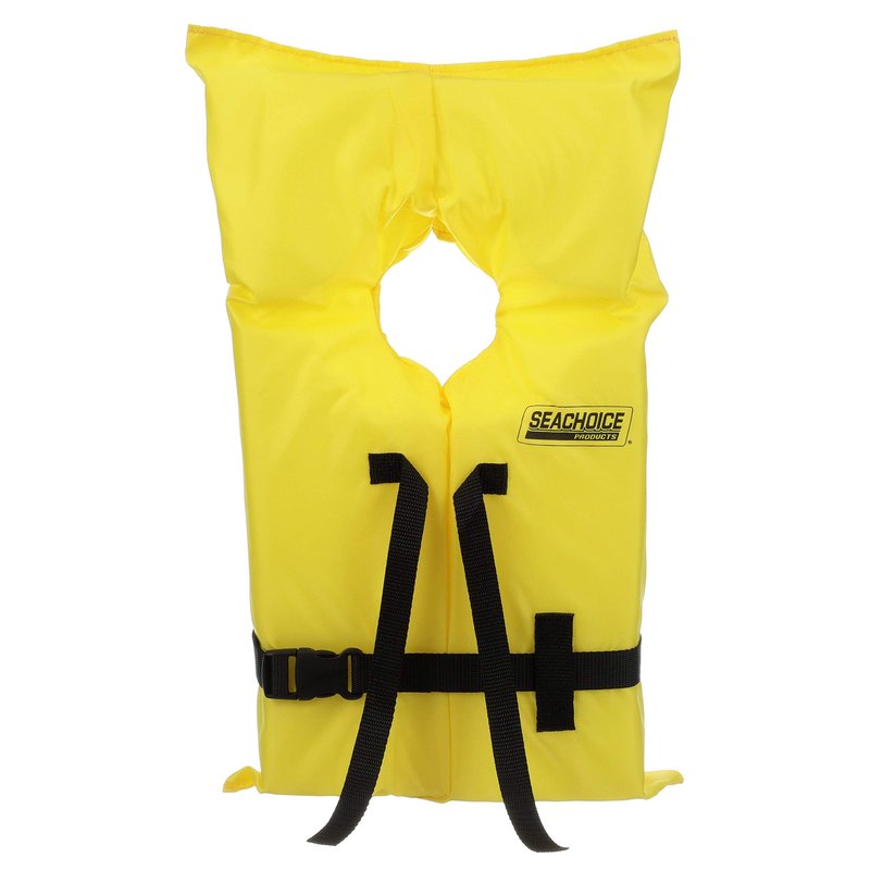 SEACHOICE 86060 Life Vest, Type II Personal Flotation Device â€“ Yellow â€“ Youth