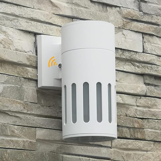 Dusk to Dawn Sensor Outdoor Wall Lantern, Exterior Lighting - ETL Listed, Die-cast Aluminum Anti-Rust Waterproof Wall Mount Cylinder Design – Up/Down Light Fixture for Porch, Garage or Doorway