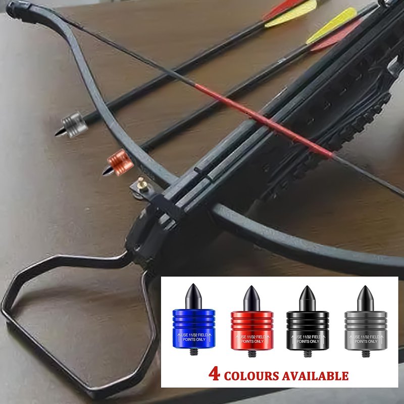 sntxmy 2 pcs Crossbow Decocking Bolt Head, Decocking Bolt for Ten Point Crossbow Arrow Release Tip for Recurve&Compound Bow Release Hunting and Competition Crossbow Arrows Bolts (Red)