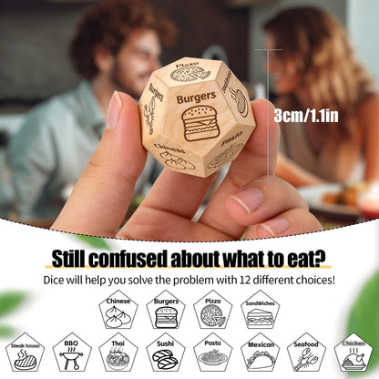 Valentines Day Gifts for Him Her Men Women, Food Dice Date Night Dice Anniversary Birthday Wedding Christmas Couples Gifts for Him Her Husband Wife Boyfriend Girlfriend Gag Gifts Stocking Stuffers