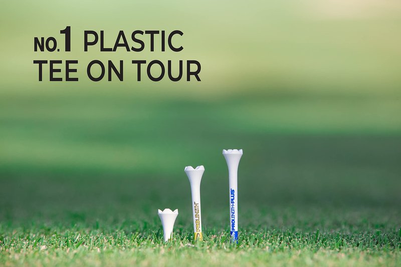 PrideSports PTS Plastic Golf Tees | Combo 50 Pack - 40 2-3/4” and 10 1-1/2” | #1 Plastic Tee on Tour | The Perfect Tee for Any Hole