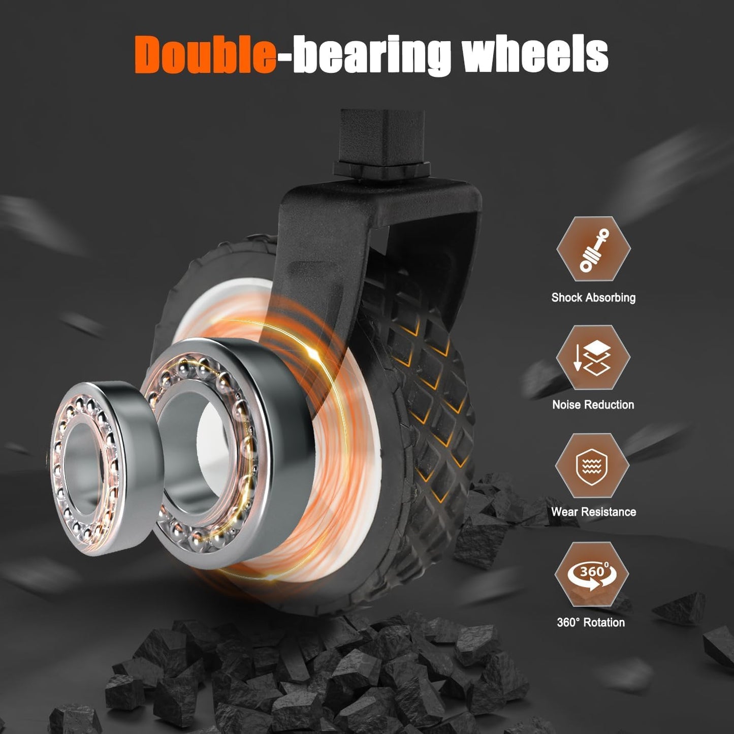 iHomey Collapsible Foldable Cart, Beach Cart Large Capacity, Heavy Duty Folding Wagon Portable, Collapsible Wagon for Sports, Shopping, Camping (Black)