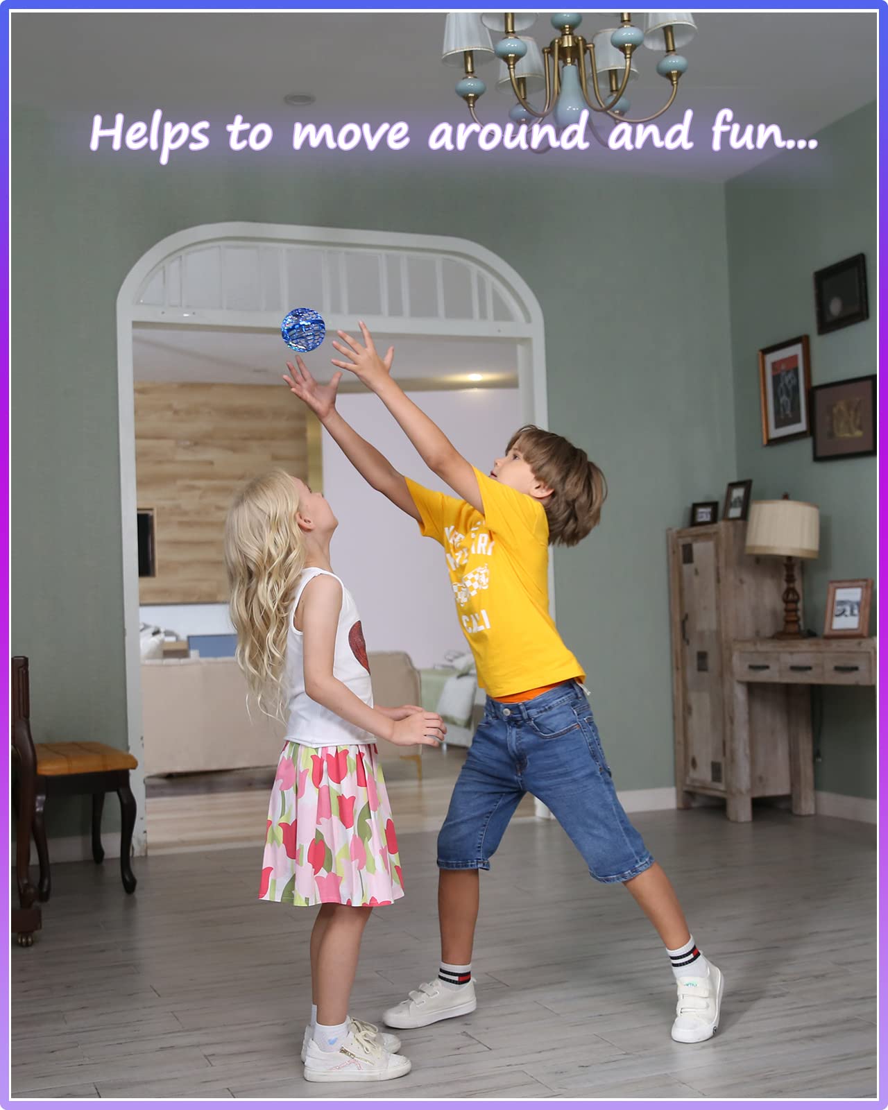 ATHLERIA Magic Flying Orb Ball Toys with Lights,UFO Hand Operated Mini Drones,Cosmic Globe Hover Ball, Boomerang Summer Outdoor Toys,Coolest Birthday Gifts for 6 7 8 9 10+ Year Old Boys Girls Teens