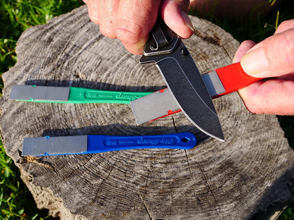 DMT (Diamond Machining Technology) 2.5-in. DiaSharp Diamond Mini-Hone Sharpening Kit of Coarse, Fine, and Extra Fine Grit Sharpeners (D2K)