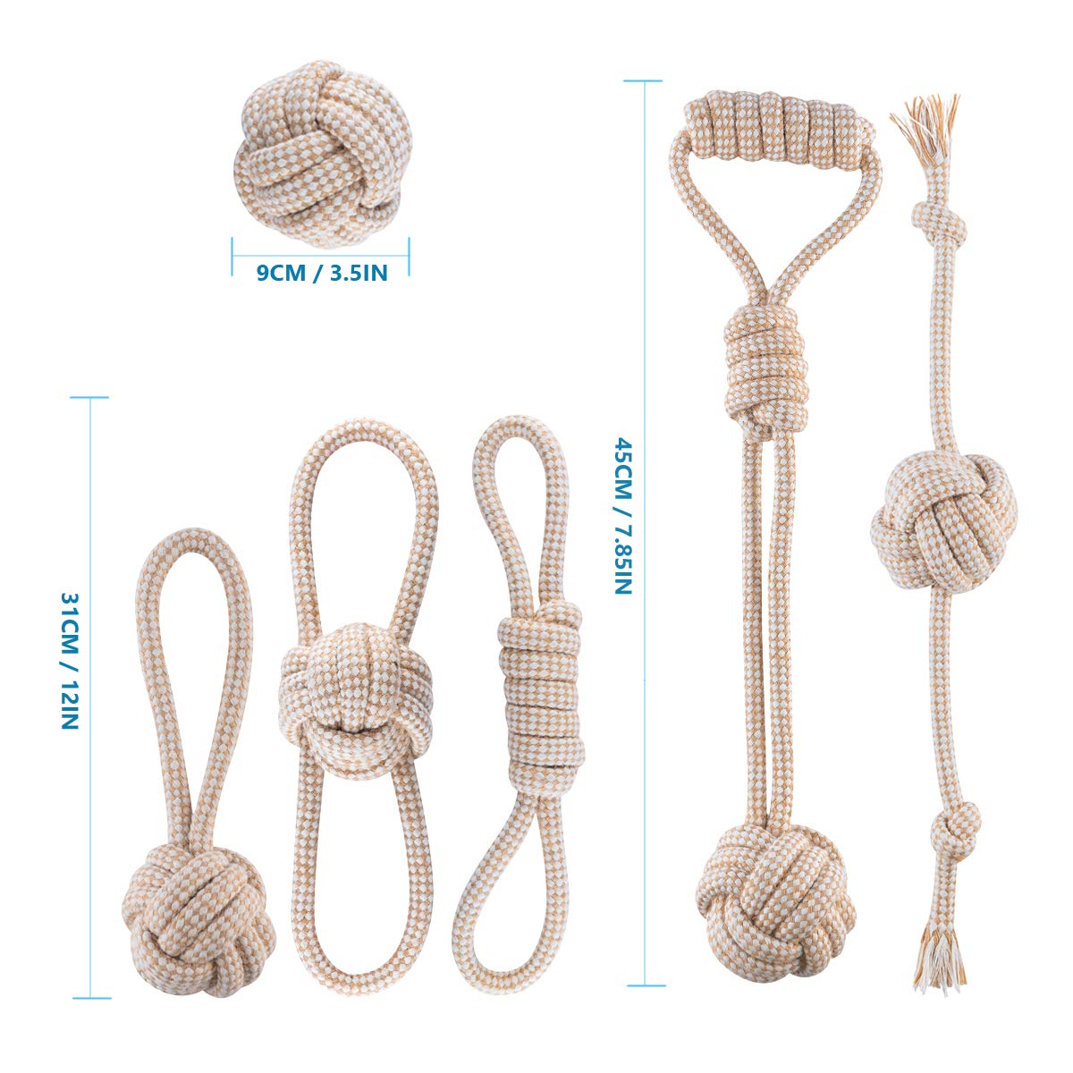 FONPOO Dog Toys for Avoiding Boredom and Anxiety - Chew Toys for Medium Dogs and Puppies - Birthday Gift Sets