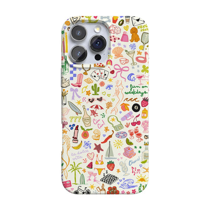 Casely iPhone 15 Pro Case | Fit Check | Neutral Checkerboard | Compatible with MagSafe | Classic Ultra Slim Design