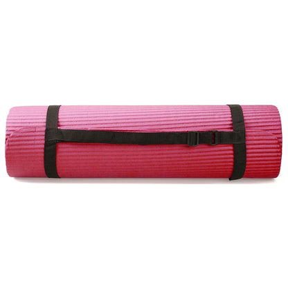 BalanceFrom 7-Piece Yoga Set with 71x24x0.5 Inches Extra Thick Mat and Carrying Sling – Includes 2 Blocks, Stretch Strap, 2 Towels, and Knee Pad for Home, Studio, and Gym Workouts