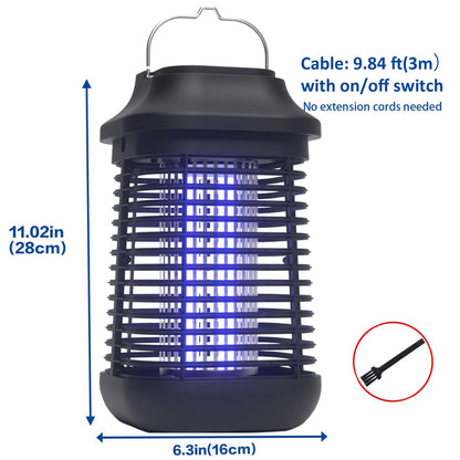 Bug Zapper for Outdoor and Indoor,3-Meter Power Cord with Switch Mosquito Zapper,Bug Zapper Outdoor for Home Backyard, Patio