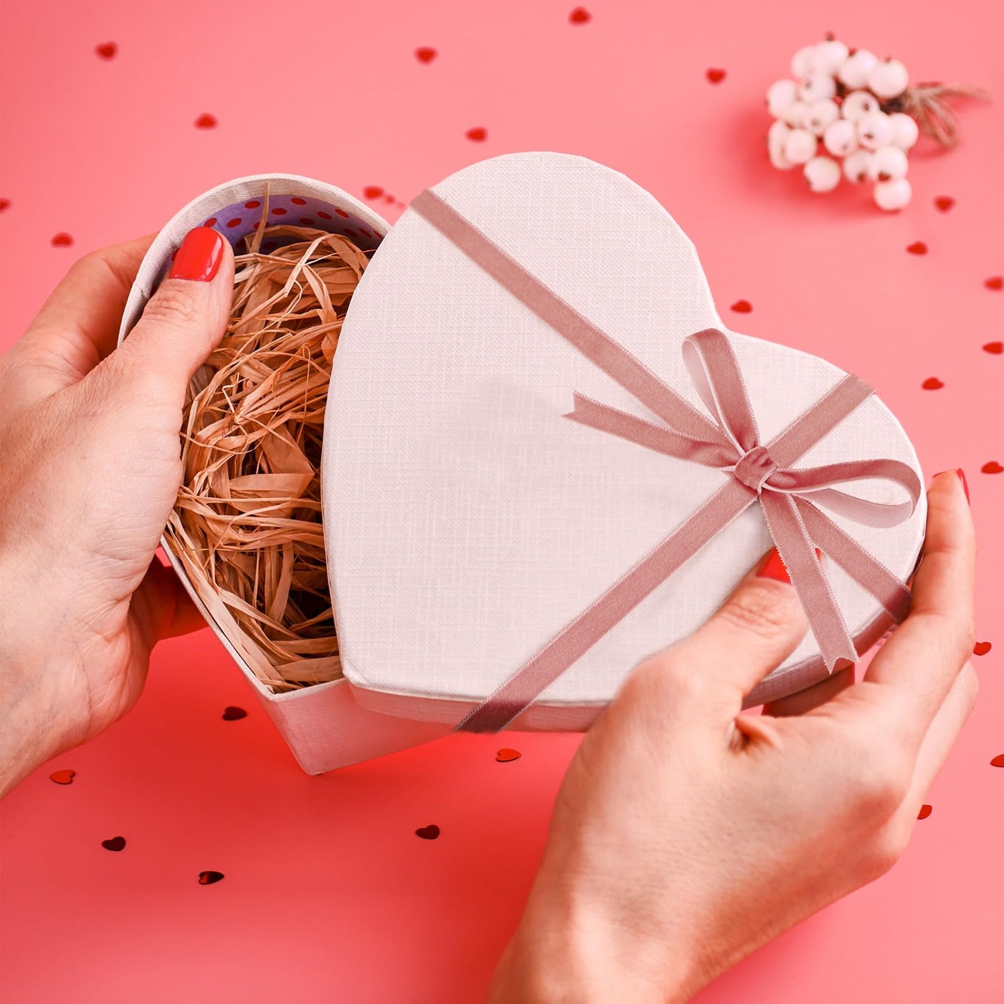 Chuangdi 3/8 Inch, 60 Yard Rose Gold Christmas Velvet Ribbon Wide Vintage Velvet Ribbons for Christmas Tree Ornaments Flower Bouquets Wedding Wreath Bow Making DIY Craft Choker