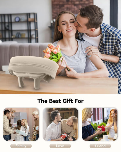 Snailax Neck Massager for Pain Relief Deep Tissue, Neck Massage with Heat, Cordless Massager for Back and Shoulder Pain, Deep Kneading Back Massager, Gift for Mom Dad