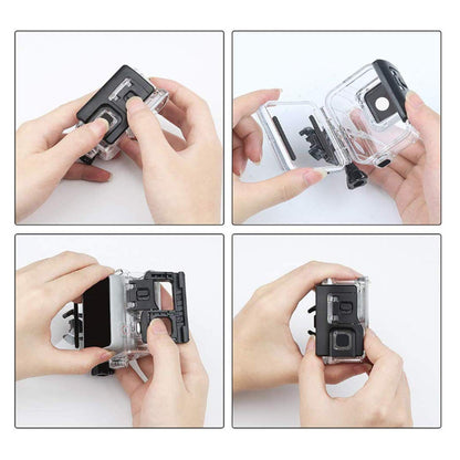 HONGDAK Waterproof Housing Case for GoPro Hero 7/6/5 Black(2018), 196ft/60m Waterproof Diving Protective Housing Shell with Touchable Cover for GoPro Action Camera Underwater Dive Case Shell