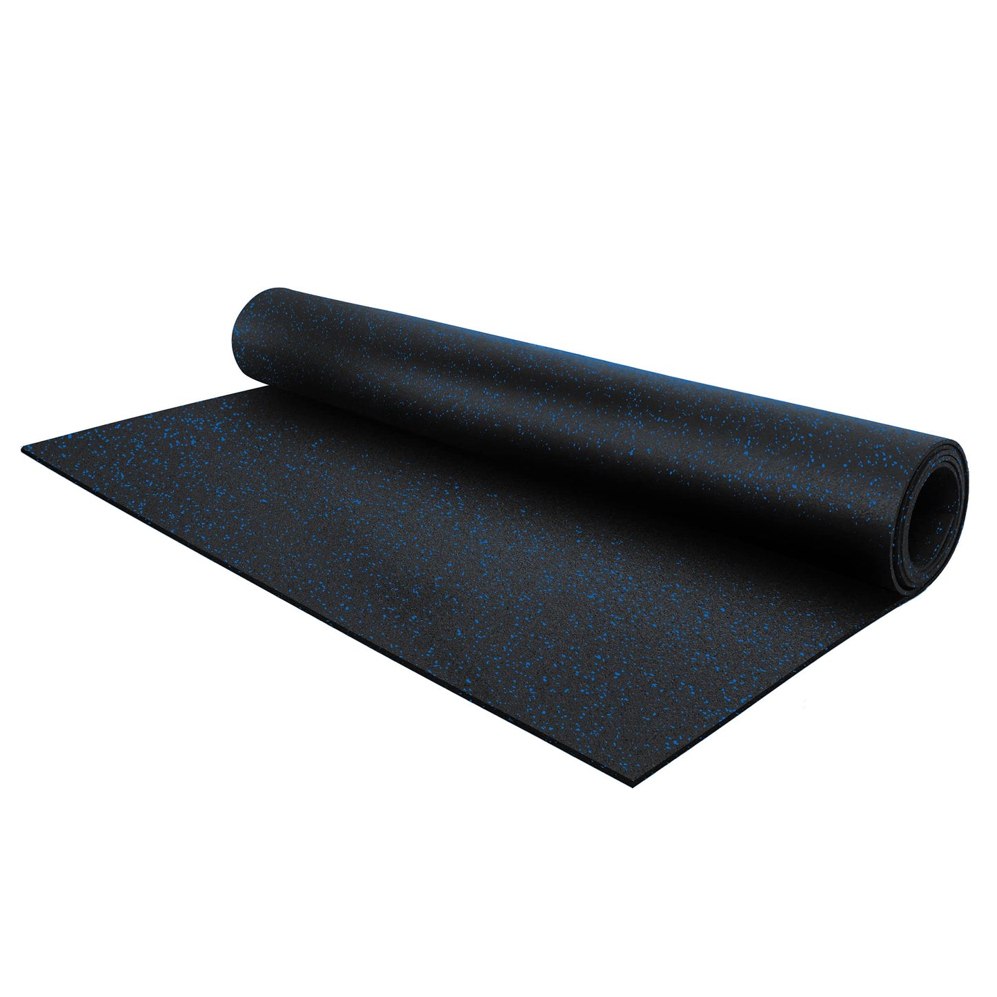 Flooring Inc 1/4" Tough Rubber Flooring Roll | Flexible Recycled Rubber Gym Floor Mats for Home Gym | Heavy Duty Rubber Mat for Home Gyms, Sheds, Horse Stall Mat or Trailer | 4’x10’ | Blue
