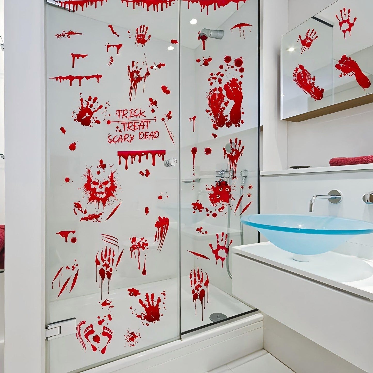 95 Pcs Halloween Window Clings, Halloween Window Decorative Stickers for Decorations Holiday Outside Decorations(8x12inch)