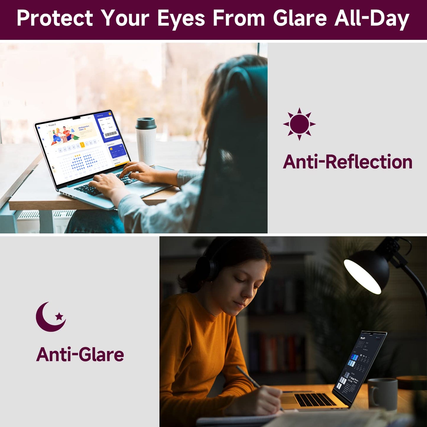 2 Pack Anti Glare Screen Protector Compatible with Macbook Pro 16 Inch (2021-2024, M4, M3, M2, M1-A3403/A2991/A2485/A2780), Anti Scratch Matte Screen Protector