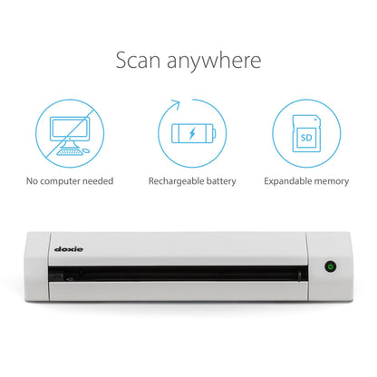 Doxie Go SE - The Intuitive Portable Document Scanner with Rechargeable Battery and Easy Software for Home, Office, or Work from Home