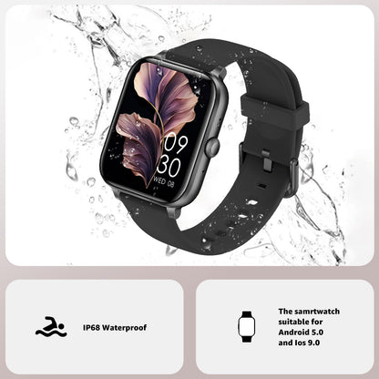 Smart Watch for Men Women Answer/Make Calls, 1.83" HD Touch Screen Fitness Watch with Heart Rate/Sleep Monitor, Step Counter, 123+ Sports Activity Trackers, IP67 Waterproof Smartwatch for Android iOS
