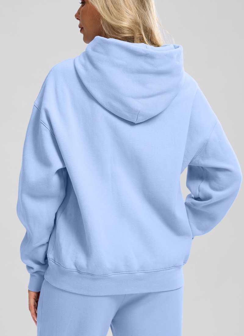 G Gradual Hoodies for Women Oversized Fleece Sweatshirt with Pocket Loose Fit Casual Athletic Workout Pullover, Light Purple, Medium