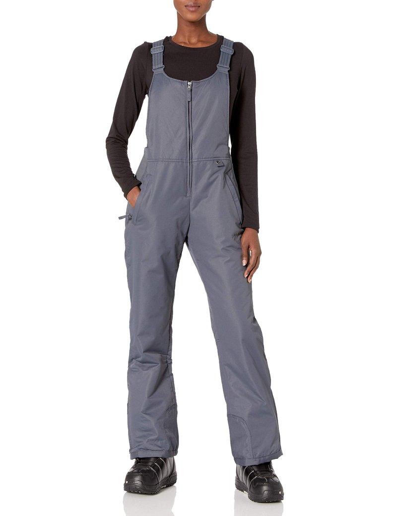 Arctix Women's Essential Insulated Bib Overalls, Steel, Small/27" Inseam