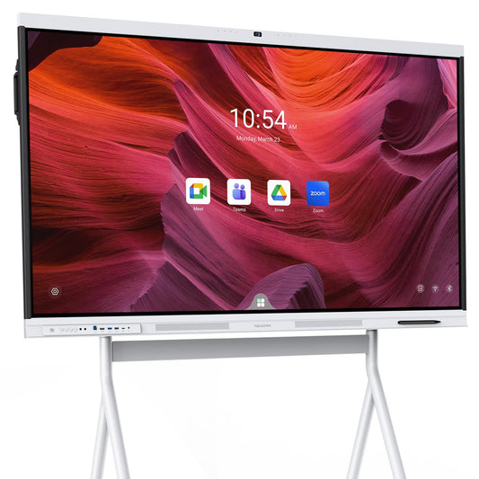 NEWORK Smart Board, 65" All-in-One Interactive Whiteboard, Google EDLA Certified, 48MP CMOS Sensor 4K UHD Camera, 8 AI Noise-Canceling Mics, for Professional Business Meetings and Classroom
