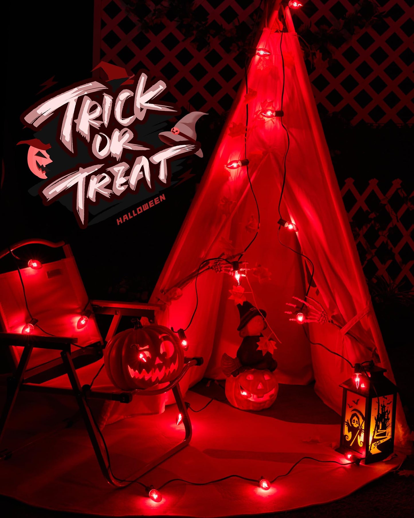 Brightown 25 Pack C9 Purple Replacement Bulb for Halloween Holiday Decorations String Light, E17 Intermediate Base, 7 Watt