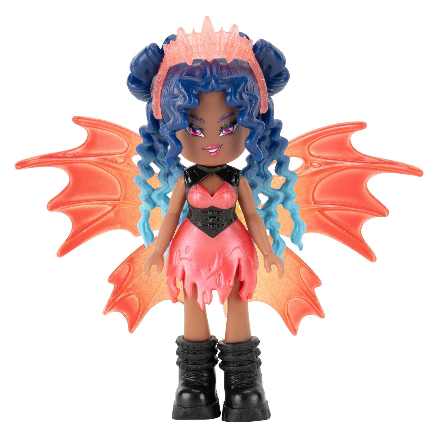 Royale High 3 Inch Fire Fairy Fashion Doll - 1 Figure with 9 Fashion Accessories - Virtual Item Code Included - Series 1 - Ages 5+
