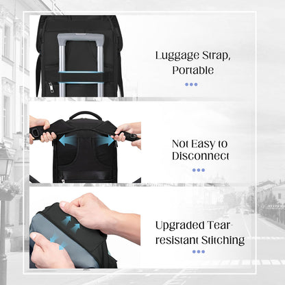 Xkdoai Cabin Bags 40x20x25 for Ryanair, Small Underseat Carry On Travel Backpack Casual Hand Luggage Flight Loptop Bags for Women Men Cabin Size Rucksack