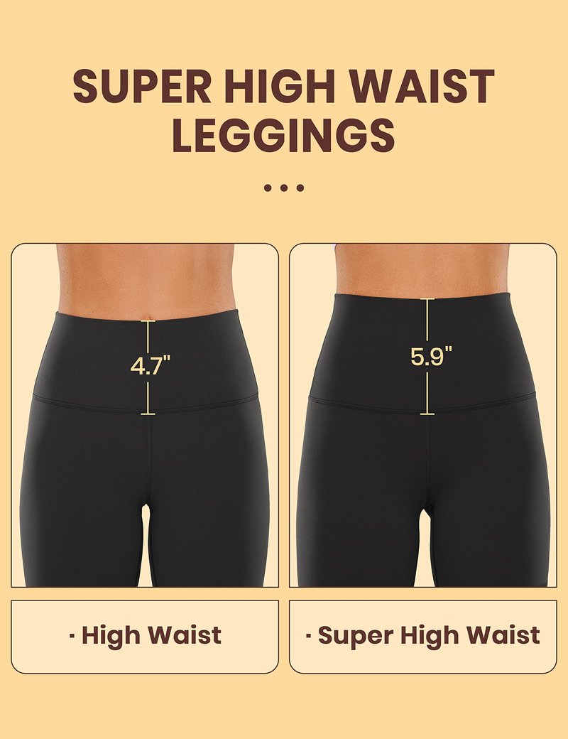 CRZ YOGA Butterluxe Super High Waist Biker Shorts 6"- Yoga Workout Womens Buttery Soft Over Belly Black Medium