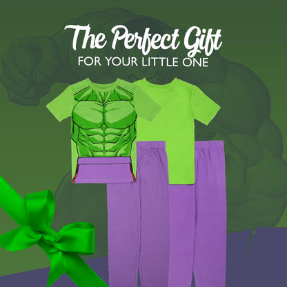 Marvel 2-Piece Snug-fit Cotton Pajama Set, Soft & Cute for Kids, Hulk Smash