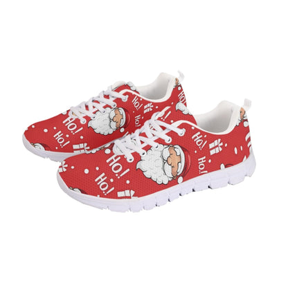Jeiento Women's Running Shoes Casual Breathable Athletic Tennis Sneakers Christmas Hat Snowman,Red