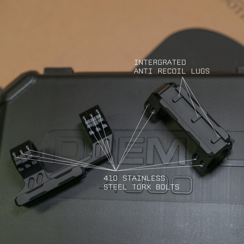 Monstrum Deadlock Lite Dual Ring Scope Mount | 30 mm Diameter