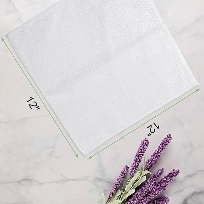 100% Cotton Washcloth Set – Soft, Absorbent Face Towels